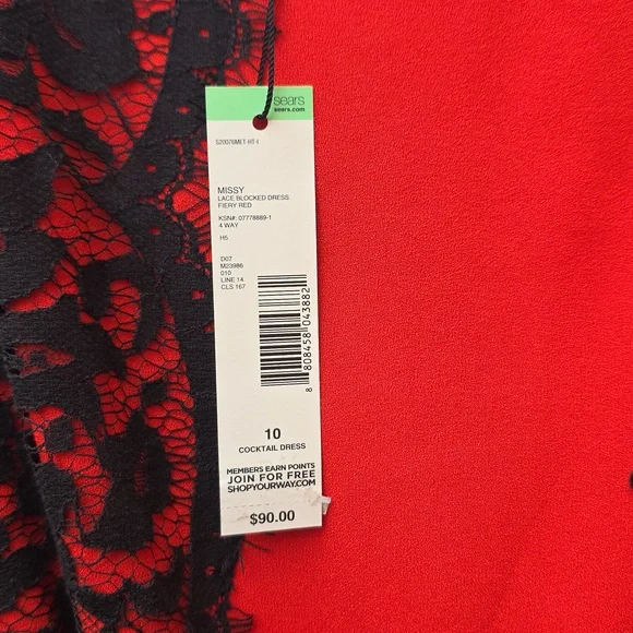 Red And Black Dress - Picture 6 of 7